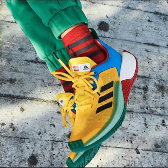 Adidas - Lego Kids Sneakers - Yellow, Blue, Green, Red - Picture 2 of 8